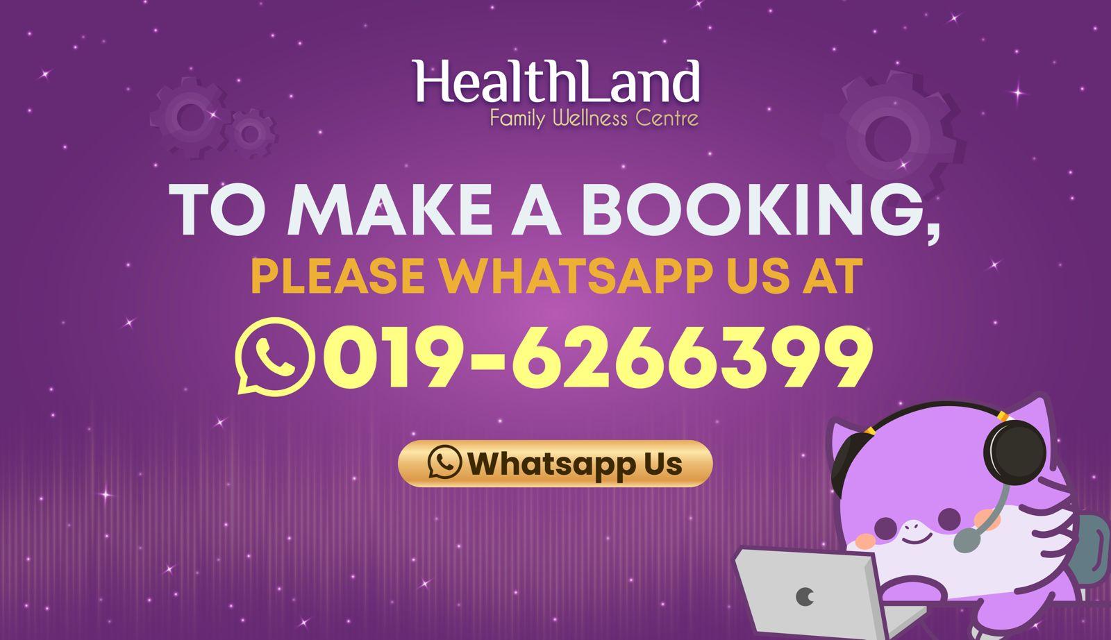 whatsapp booking 